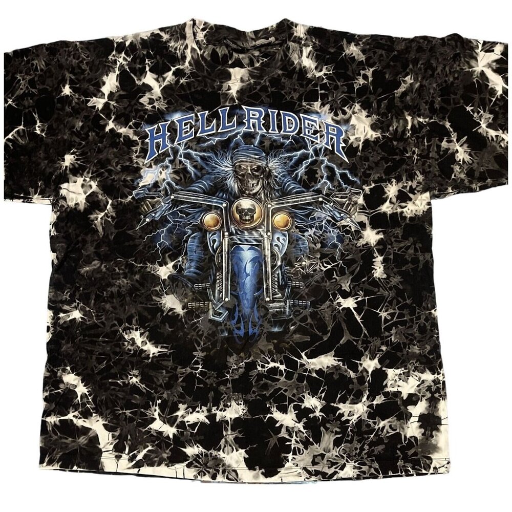 HELLRIDER shirt mens size 2X skull rider biker‎ WR